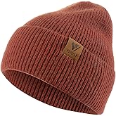 Vgogfly Beanie Men Slouchy Knit Skull Cap Warm Stocking Hats Guys Women Striped Winter Beanie Hat Cuffed Plain Hat