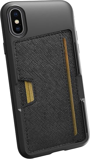 Amazon Com Smartish Iphone X Xs Wallet Case Wallet Slayer Vol 2 Slim Protective Kickstand Credit Card Holder For Apple Iphone 10s 10 Silk Black Tie Affair