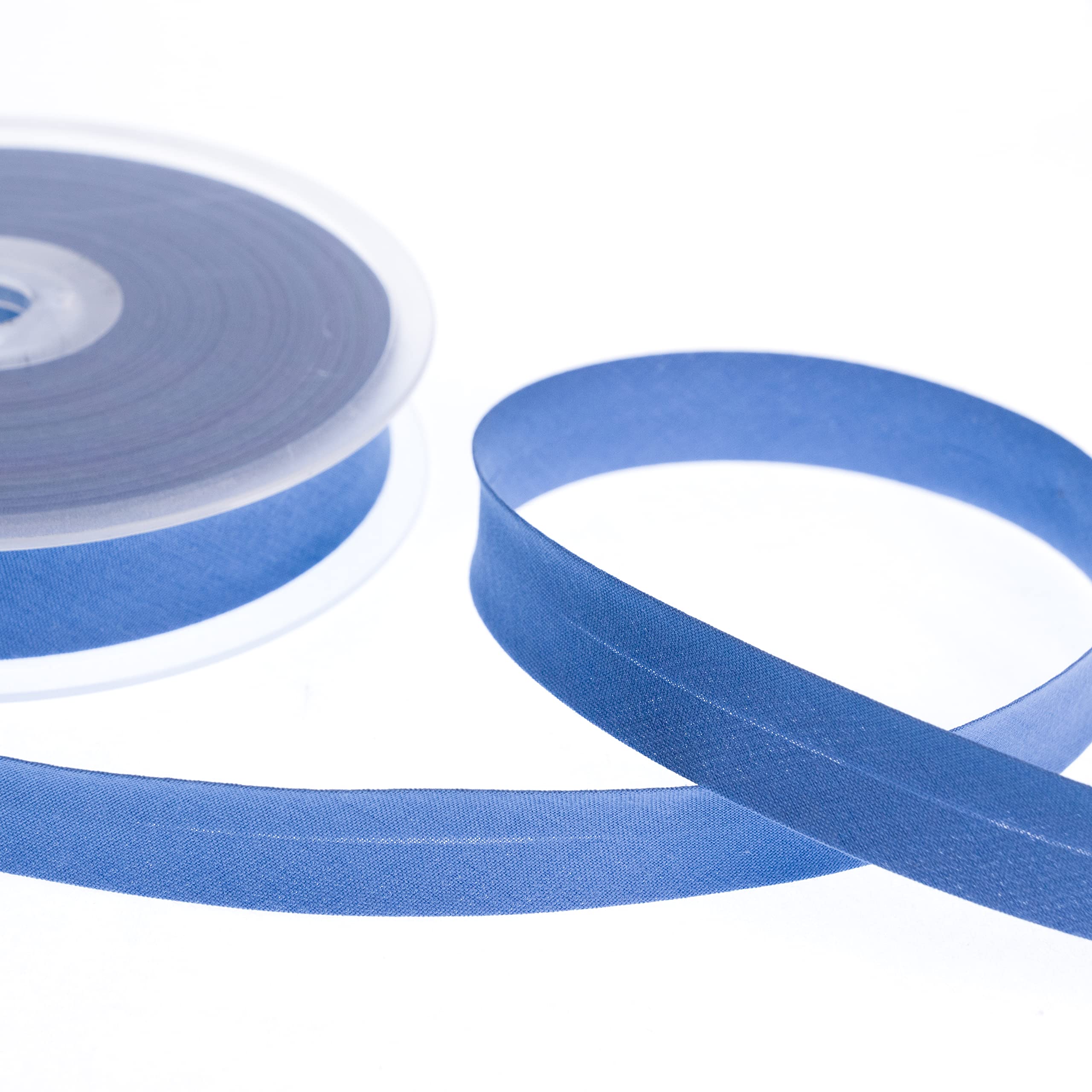 Realm Bias Binding Centre Fold Polycotton 18mm/30mm 5 Metres (Denim, 18mm)