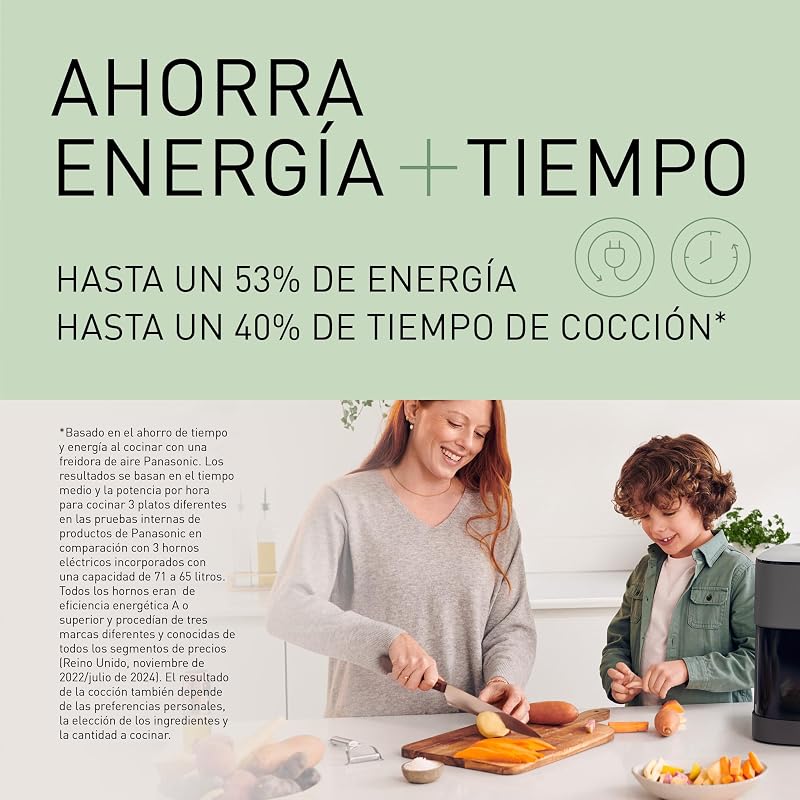 NF-CC600AXE Freidora De Aire con Ventana, 6 L, 80-200°C, Temporizador Digital y LCD, Vapor Suave, 11 Preajustes, Fácil De Limpiar, Mango Negro/Azul Oscuro y Dorada Rosado