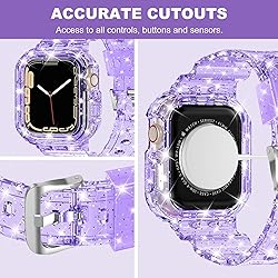 XYF Compatible for Crystal Clear Apple Watch