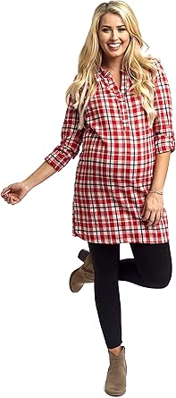 red flannel dress