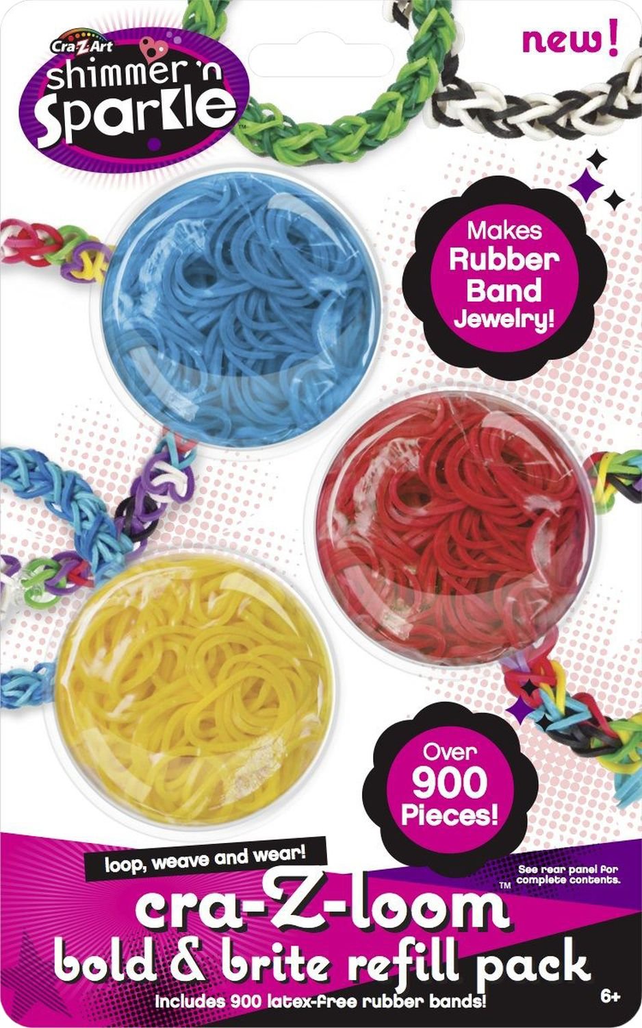 Shimmer n Sparkle CraZLoom Rainbow Bright Band Refill