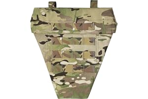 ULIONTAC Tactical Crotch Protective Panel - Lower Abdomen Platform Groin Protector 500D Nylon Molle Strap with Foam Inset Pad