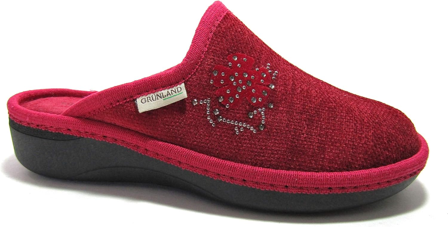 GRUNLAND Ciabatta Donna Dola - In Tela, Colore Malva, Suola In Gomma, Comode E Leggere - Foto 8