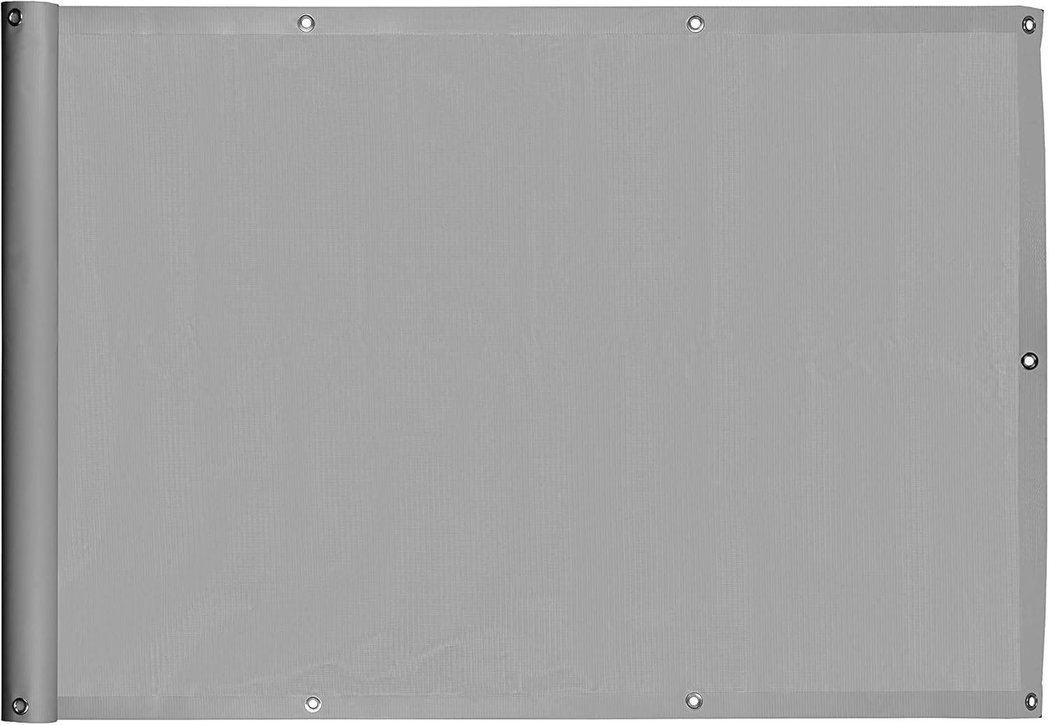 Ventanara Balkonverkleidung Sichtschutz PVC blickdichte Balkonumspannung Zaun Verkleidung Blende Windschutz Folie (600 x 90 cm, Grau)