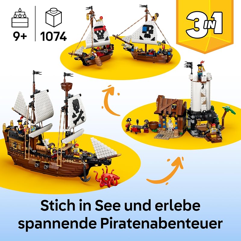 Creator 3in1 Legendäres Piratenschiff 31387