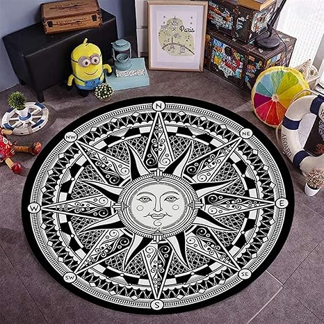 Amazon 玄関マット 寝室のリビングルームのコーヒーテーブルのための3 Dの豪華なラグのカーペットの床のパッドの滑り止めドアマットの単純な水晶 ベルベットのマット Color Yellow Size 160cm Diameter 玄関マット オンライン通販