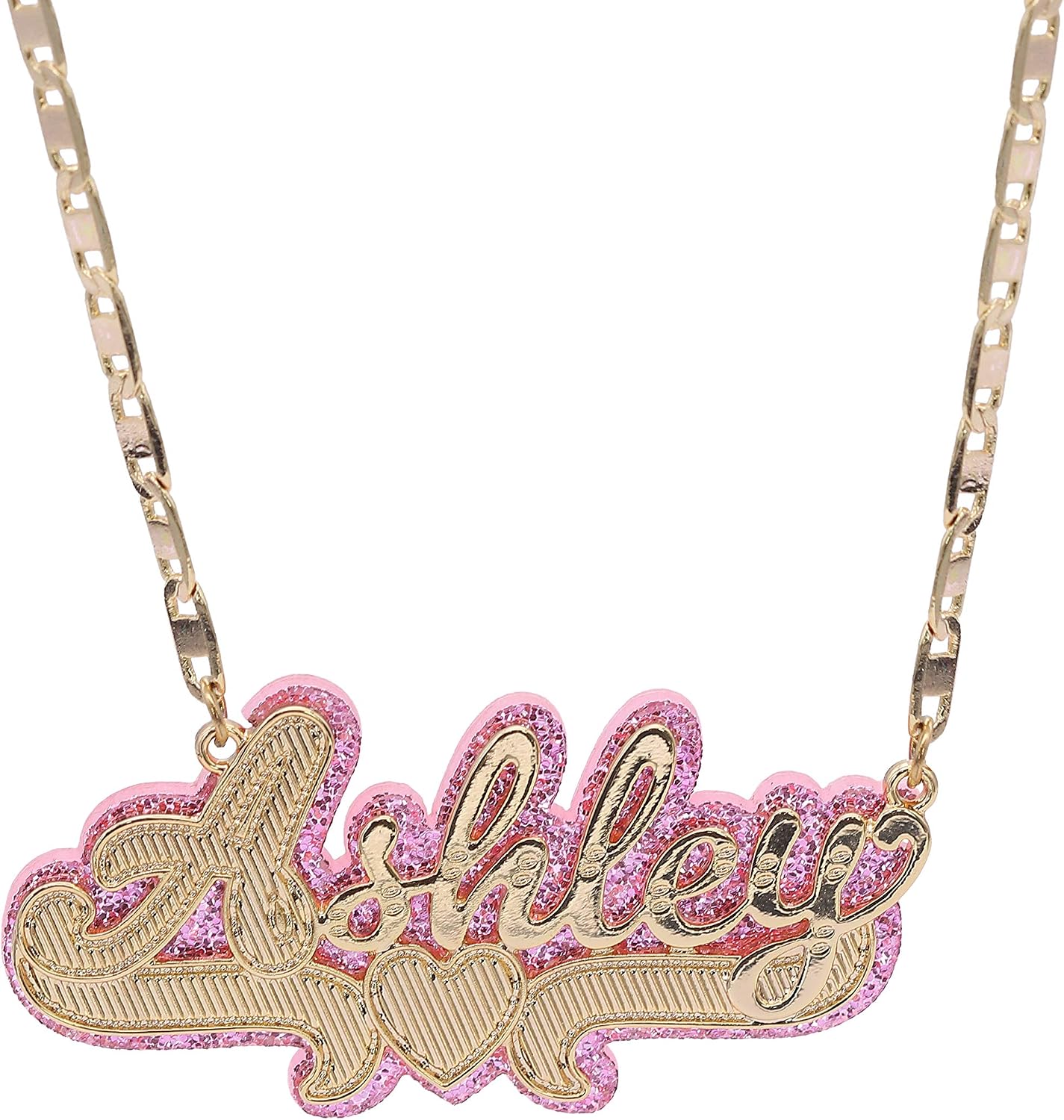 thumbnail image 2 of Personalised Name Necklace | Stainless Steel Nameplate Pendant With Chain | Any Name 2 of 6