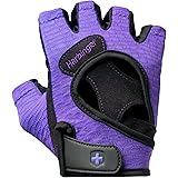 Harbinger Women's FlexFit Wash and Dry Weightlifting Gloves with Padded Leather Palm (Pair)