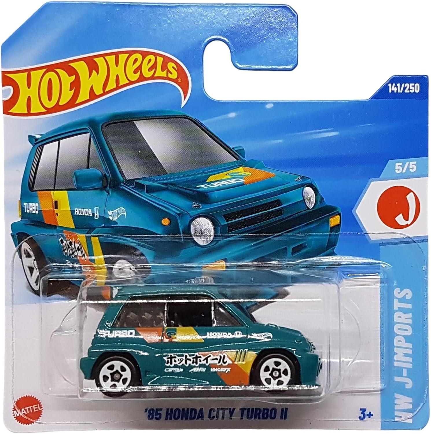 Hot Wheels - ´85 Honda City Turbo II - HW J-Imports 5/5 - JBC25 - Short Card - TH Treasure Hunt - Mattel 2025-1:64