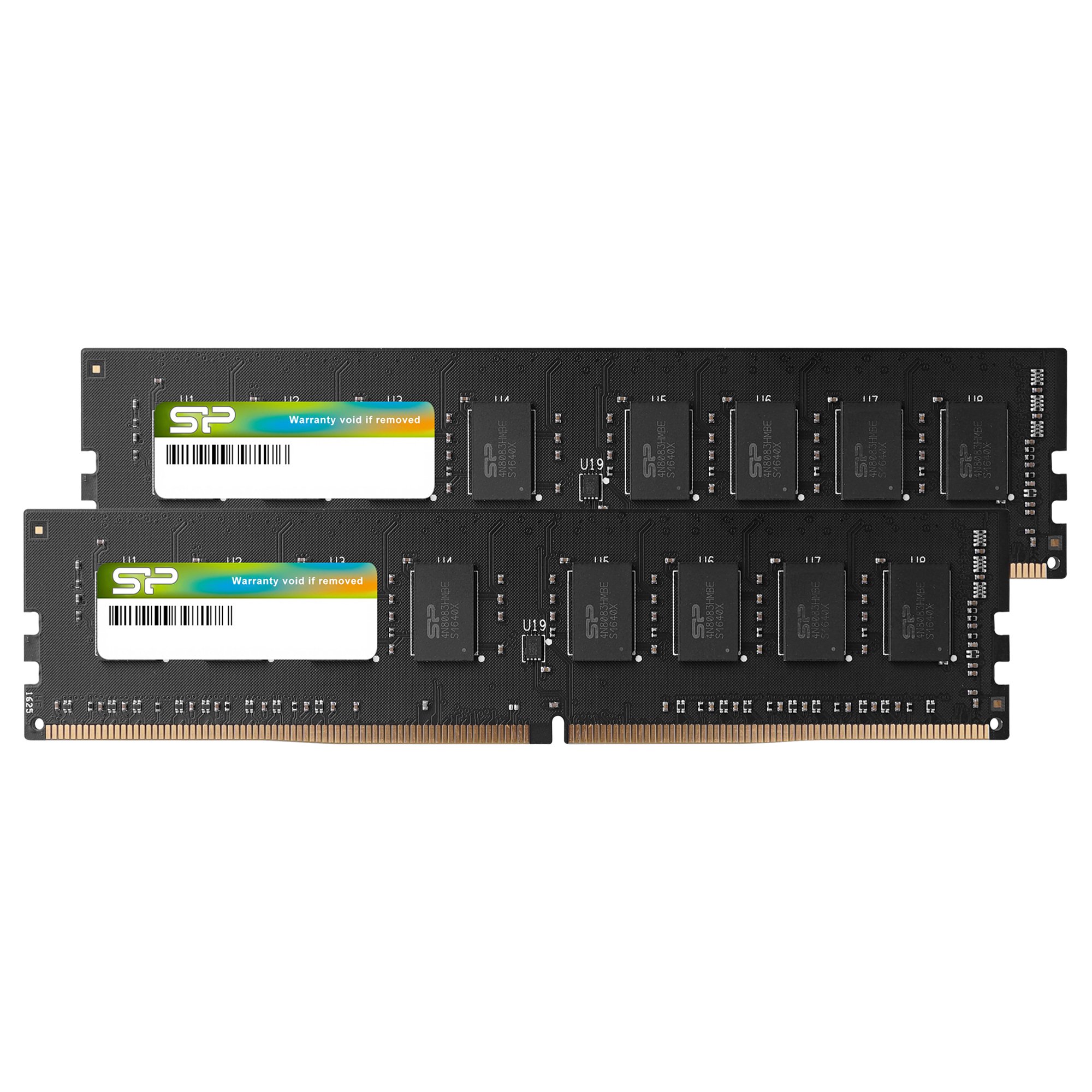 SP Silicon Power 32GB(2x16GB)-DDR4-2666MHz 288 pin CL19 1.2V Non-ECC Unbuffered-UDIMM Desktop Memory - Compatible with Intel Skylake-X Platforms/Kaby Lake-X CPU Series motherboards