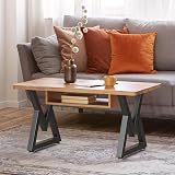 Likapop 16'' V-Type Metal Table Legs, 2pcs, Black, Adjustable Feet, 660-800lb view 4