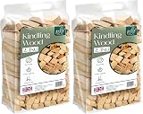 Pelle & Sol Kindling Wood 2 x 2.4 Kg Kiln Dried Smokeless Logs