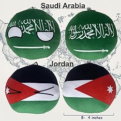 Raclove 6PC Countryballs Plushies - Soft