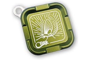 Cling Fishing Products Mag Grab Mini – Compact Magnetic Fly Holder & Organizer for Anglers (Rising Dun, Deep Green)