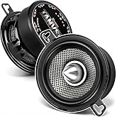 TANVSO 3.5 Inch Speakers, 600W 4 Ohm Bullet Midrange Car Speakers, 2 Pack | GlassForce Woven Glass Fiber Cone, Low-Profile Aluminum Bullet, 70mm Y35 Magnet &amp; Vented Metal Basket for Dash Upgrades