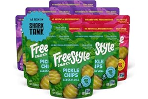 Freestyle Snacks Pickle Variety Snack Packs - As Seen on Shark Tank - 3 Flavors of All Natural, Fresh-Packed Deli-Style Pickles - Non-GMO, Kosher, Gluten-Free, Low Calorie - 3.5 Ounce (12 Pack)