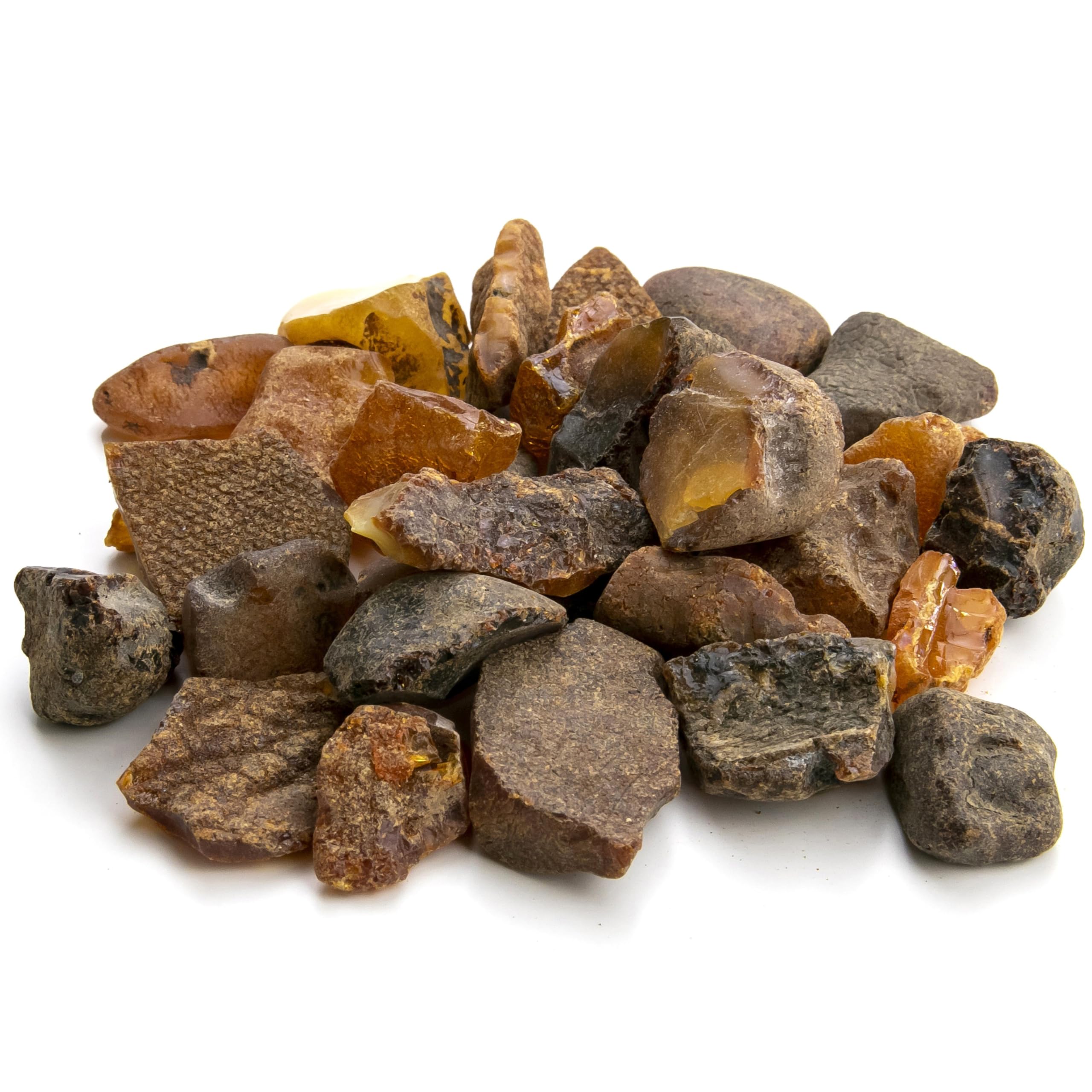 Raw Amber Stones – Natural Baltic Resin Unpolished Loose Stone Crystal Ambar Piedra for Crafting Jewelry Making and Beads Polishing Mix Color - Amber Culture