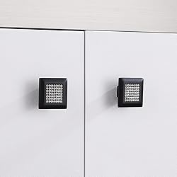 LANC Black Crystal Cabinet Knob Kitchen Knobs
