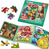 QUOKKA Magnetic Puzzles for Toddlers 3 Year Olds Farm Animals 36pc