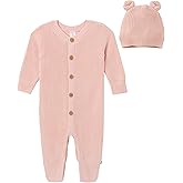 Modern Moments by Gerber unisex-baby Sweater Knit Romper & Hat Set