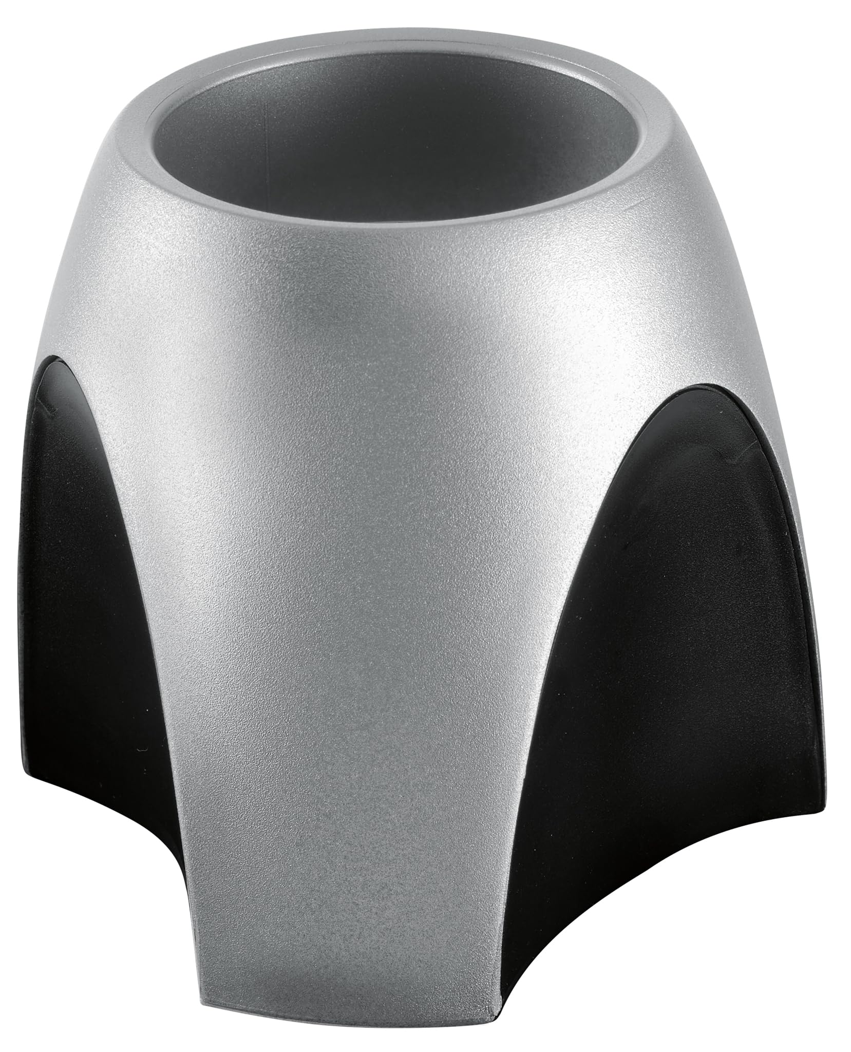 HAN 2753-77, DELTA pen cup Silver Edition. Attractive, elegant and stylish, premium quality, exclusive lacquered plastic, silver