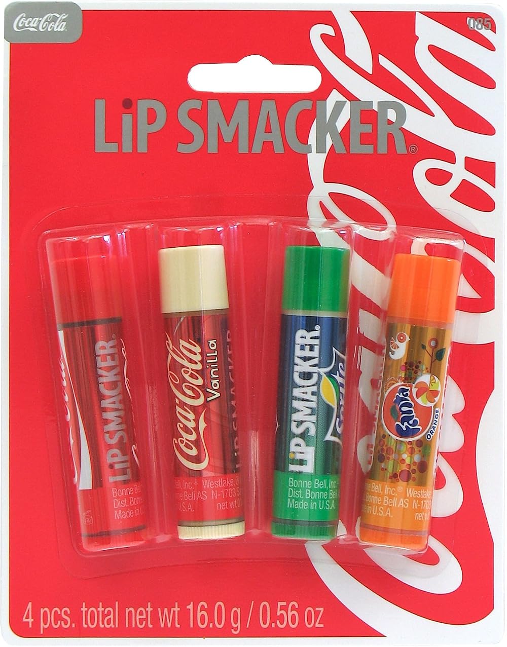 Lip Smacker Coca Cola Fanta Sprite Vanilla Lip Balm Pack 4 New