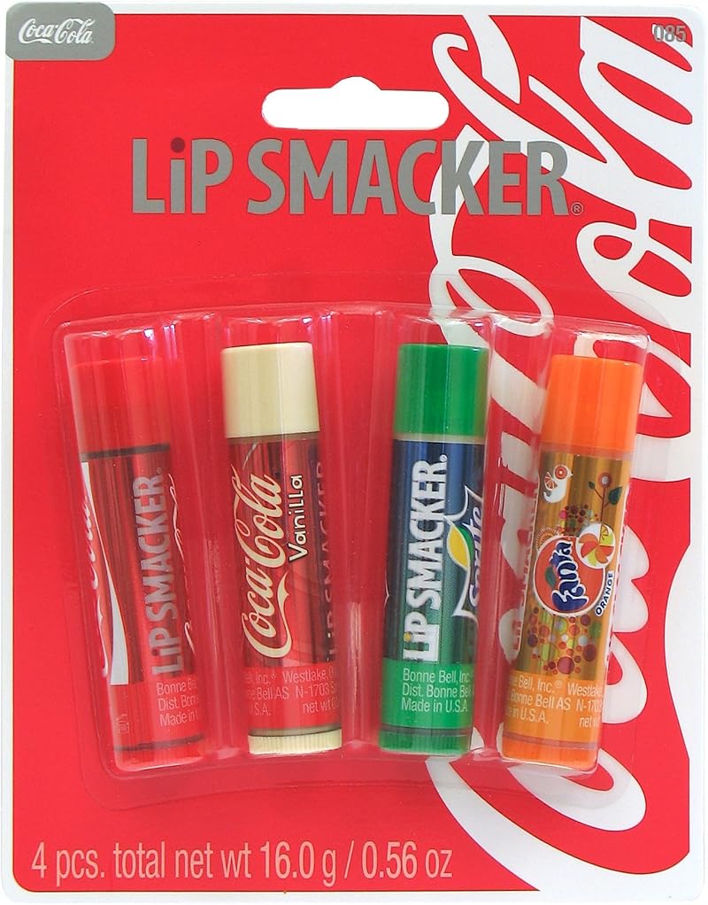 Lip Smacker Coca Cola Fanta Sprite Vanilla Lip Balm Pack 4 New