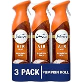 Febreze Odor-Fighting Air Freshener Spray, Room Spray, Pumpkin Roll Air Mist, 8.1 oz, 3ct