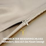 ZIMASILK 100% Mulberry Silk Pillowcase 19 Momme 6A 600TC Taupe 50x70 view 6