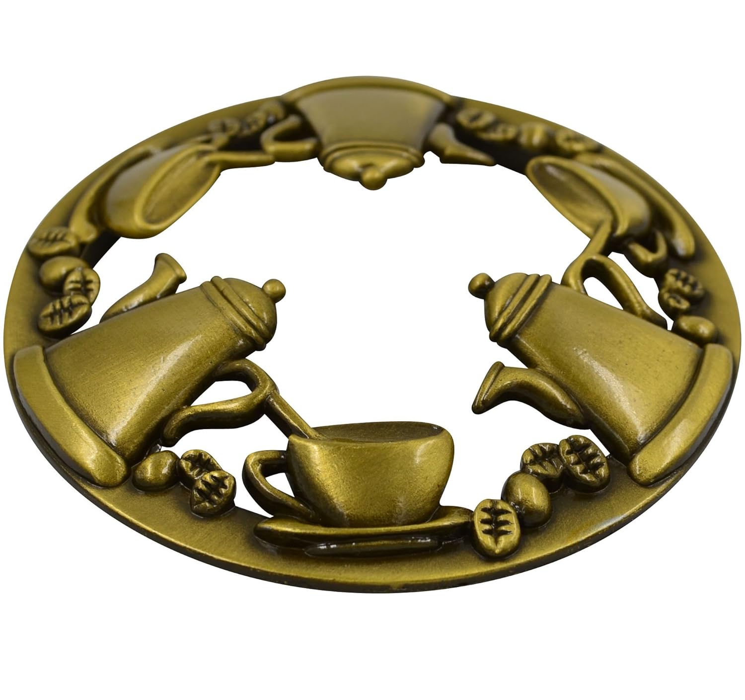 Coffee Pot Set Metal Candle Toppers to Burn Evenly Home Decor