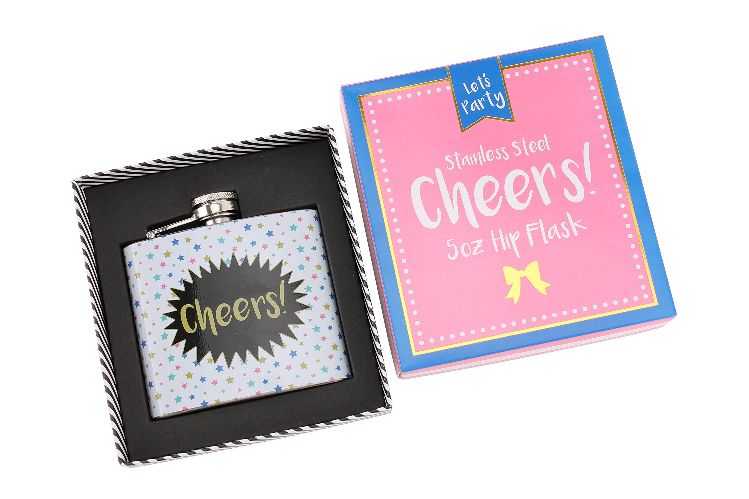 CGB Giftware | 'Cheers' 5oz Fabulous Hip Flask Gift Boxed