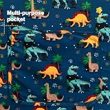 BEJOY 2 in 1 Sofa Bed Sherpa Convertible Kinder Sofa Navy Dinosaurs view 7