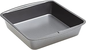 Goodcook 786173391991 Good Cook 8 Inch x 8 Inch Square Cake Pan, 8 x 8 Inch, Gray