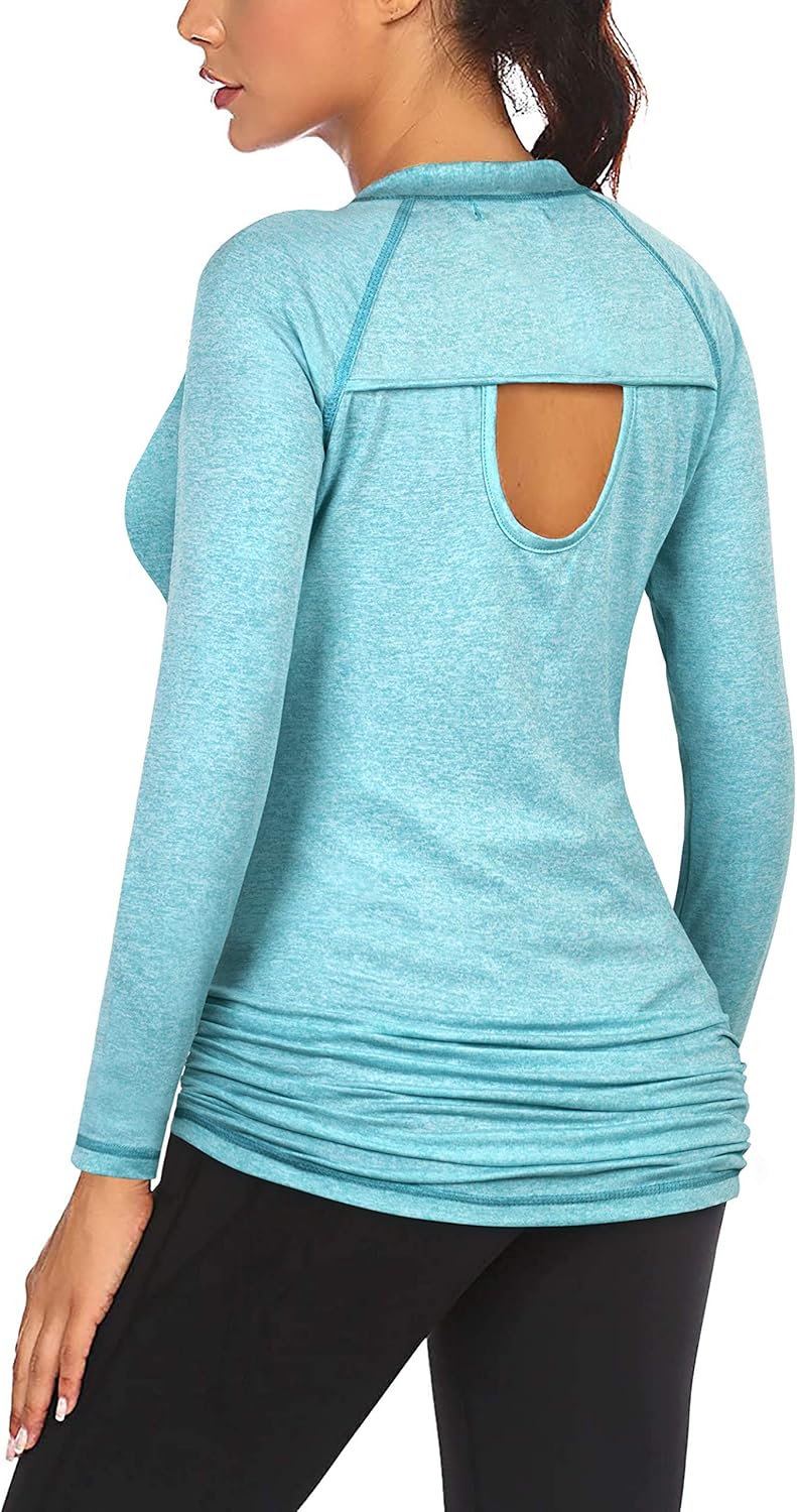 Ninedaily Womens Workout Top Running Yoga Shirt Summer Short Sleeve Casual Tunic: Clothing