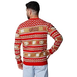 FOCO Standard NFL Big Logo Ugly Sweater, Team Color
