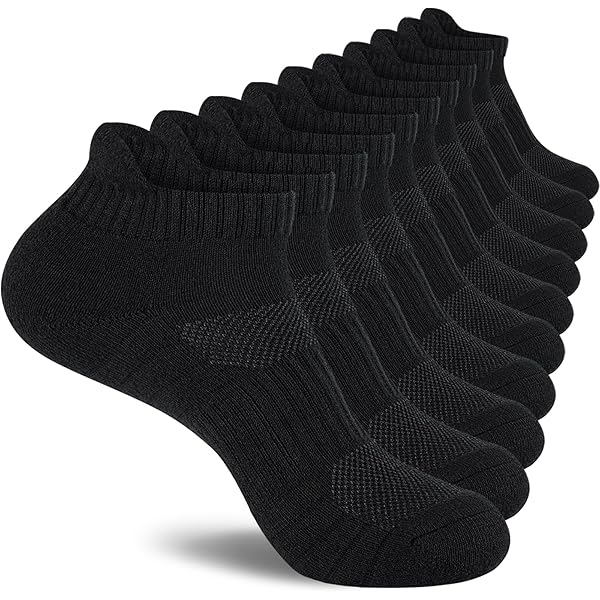 Davido Men's Ankle Socks - 6 Pack, 75% Cotton 25% Lycra, White Or Black, Sizes 10-13