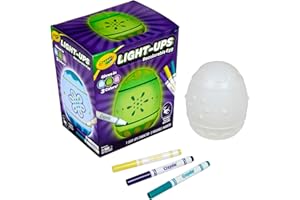 Crayola Light-Ups - Egg, Recolorable Light Up Egg, Easter Craft Decoration, Easter Egg Toy for Kids, Gifts & Basket Essential for Kids, Ages 4+