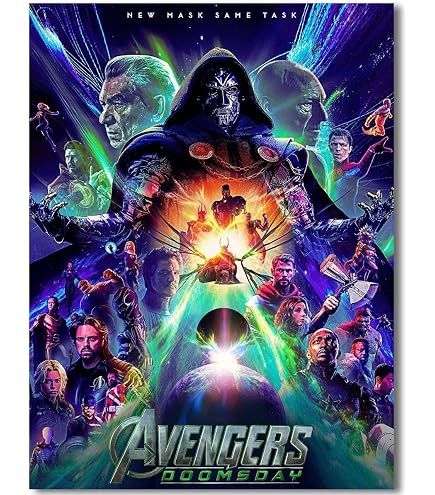 アベンジャーズ DOOMSDAY 映画館用両面ポスター 27 x 40 インチ Amazon