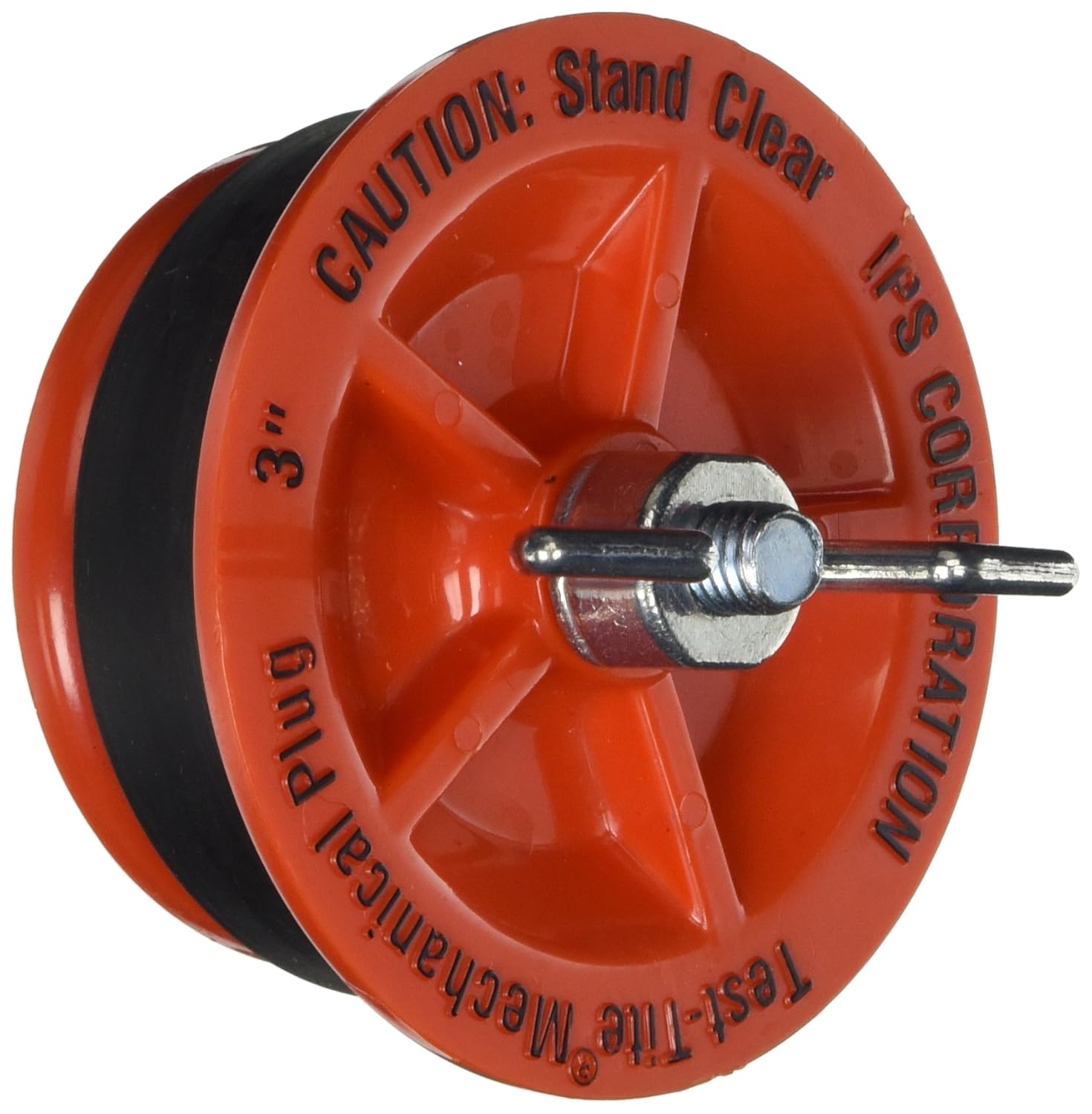 IPS 78034 Twist-Tite Mechanical Test Plug, 3-Inch Length, Red