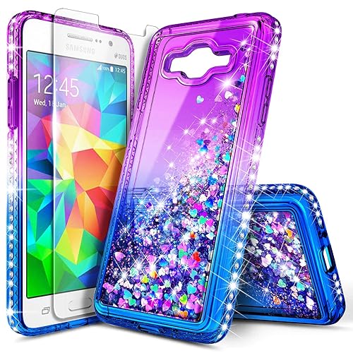 Galaxy On5 Case with Tempered Glass Screen Protector for Girls