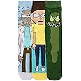 Rick & Morty Animigos Characters Men's 3-Pack Casual Crew Socks
