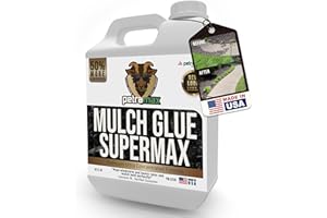 PetraMax Mulch Glue for Landscaping Rocks Max Concentrate Weed Barrier - Non-Toxic Pea Gravel Binder, Mulch & Rock Glue for Landscaping, Landscape Rock Gravel Stabilizer - Dries Clear (Super, 32Oz)