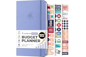 Clever Fox Budget Planner Pocket – Mini Expense Tracker Notebook. Monthly Budgeting Journal, Bill Planner & Finance Book to C