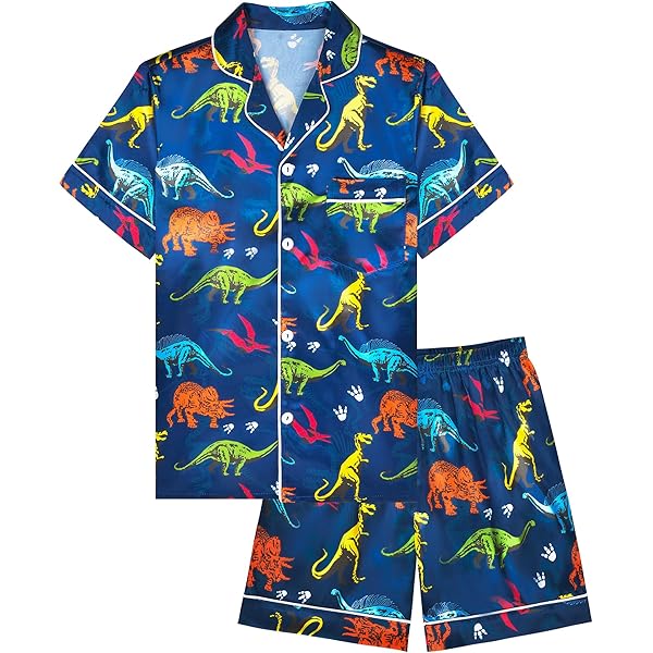 Satin Pajamas For Boys Vopmocld Big Kids Unisex Pjs Set Girls Boys