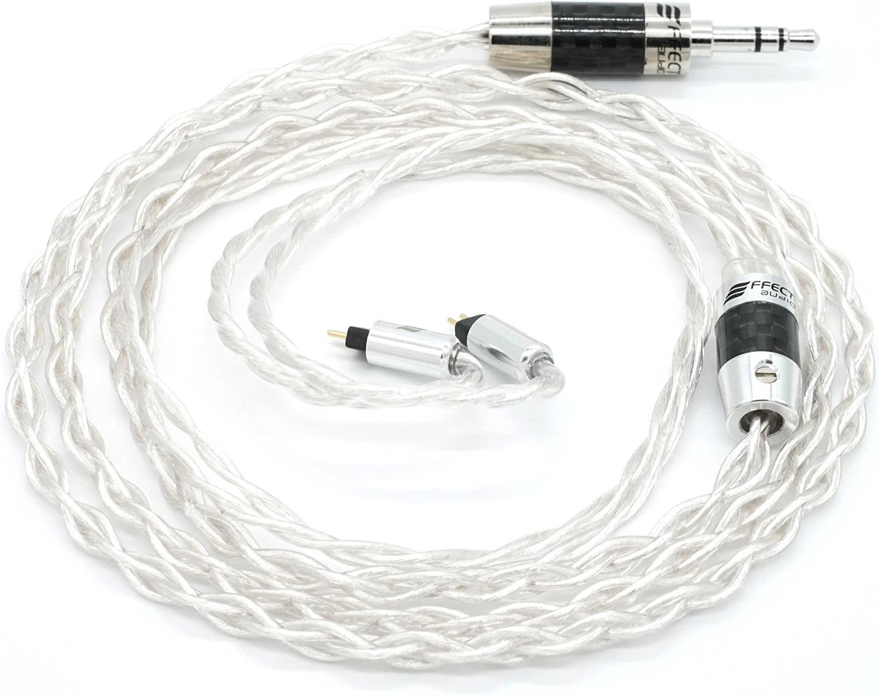 Effect Audio Thor Silver II Upgrade Cable (2Pin - CIEM Connector) (2.5MM Straight Plug)