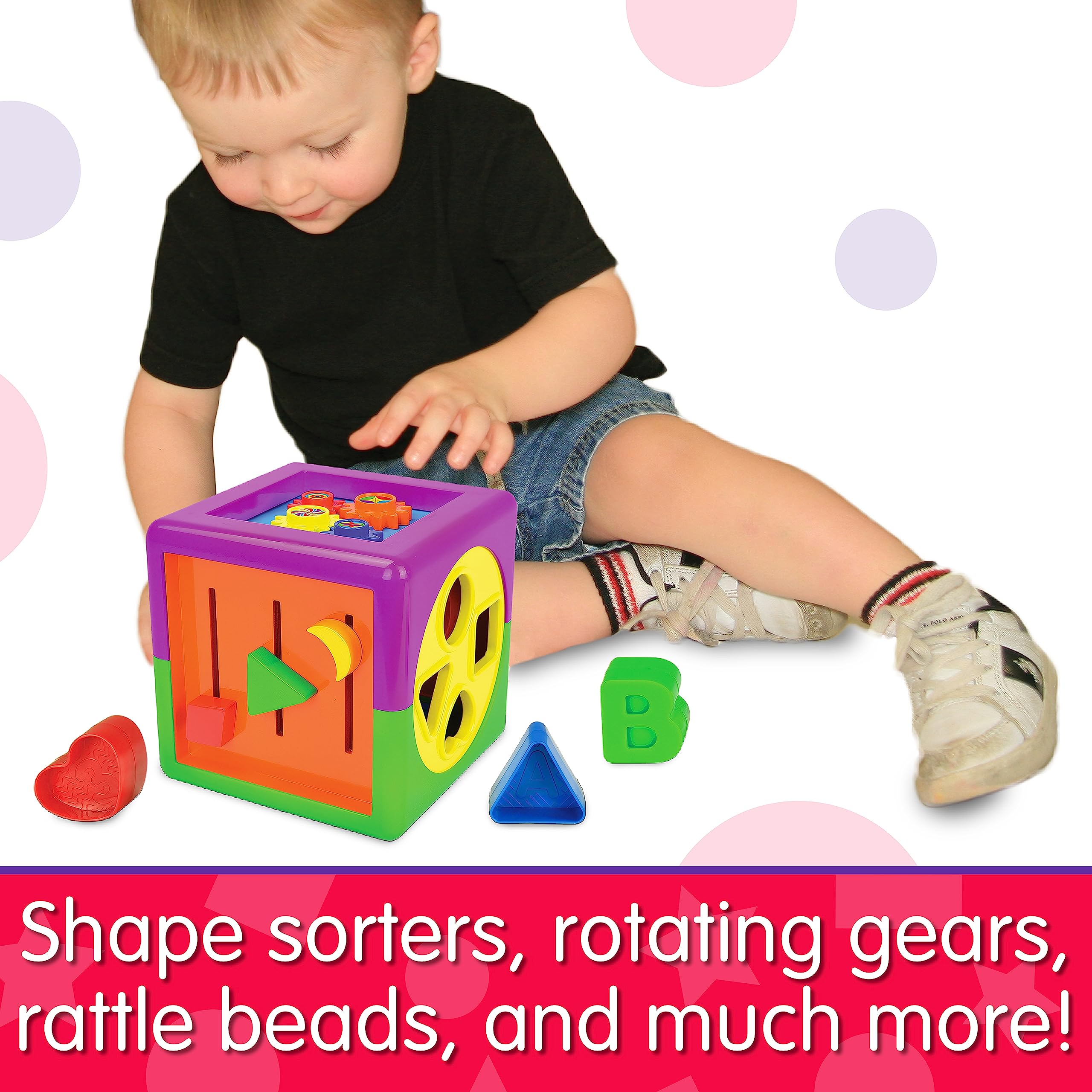 The Learning Journey Early Learning - My First Activity Cube - Baby & Toddler Toys & Gifts for Boys & Girls Ages 12 Months and Up - Award Winning Toy, Multi (160398)