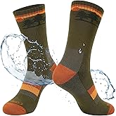 TOP-EX DryKnit™ Waterproof Merino Wool Socks for Men & Women, Breathable, Hiking, Camping and All Winter Activities –Crew