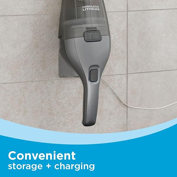 BLACK+DECKER DUSTBUSTER HANDHELD VACUUM, 8V CORDLESS, HAND VACUUM FOR QUICK CLEANUP WITH CREVICE TOOL AND WASHABLE FILTER (HNVC220BCZ01)
